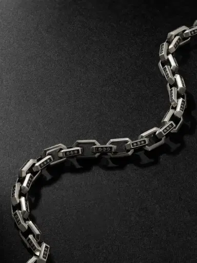David Yurman Streamline® Sterling Silver Diamond Chain Bracelet - Men | Thumbnail 4 David Yurman Streamline® Sterling Silver Diamond Chain Bracelet - Men | Thumbnail 4