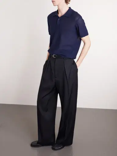 MR P. Honeycomb-Knit Organic Cotton Polo Shirt - Men | Thumbnail 2 MR P. Honeycomb-Knit Organic Cotton Polo Shirt - Men | Thumbnail 2