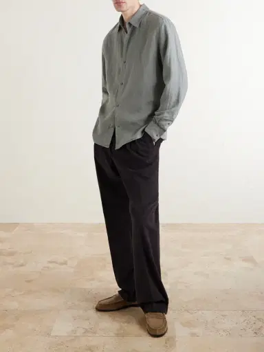 MR P. Garment-Dyed Linen Shirt - Men | Thumbnail 2 MR P. Garment-Dyed Linen Shirt - Men | Thumbnail 2