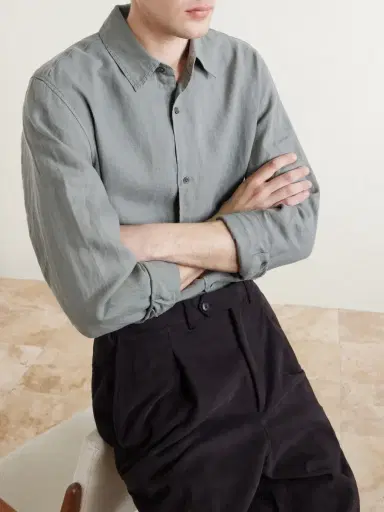 MR P. Garment-Dyed Linen Shirt - Men | Thumbnail 5 MR P. Garment-Dyed Linen Shirt - Men | Thumbnail 5