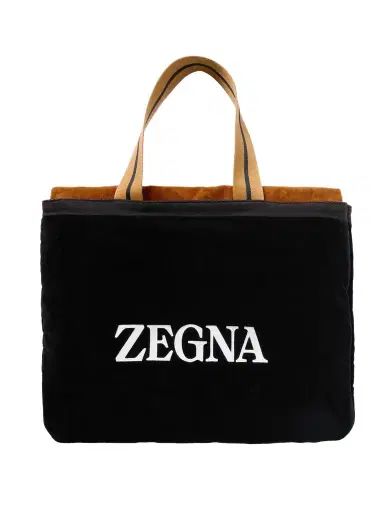 Zegna Logo-Embroidered Cotton-Terry Beach Towel Tote Bag - Men | Thumbnail 1 Zegna Logo-Embroidered Cotton-Terry Beach Towel Tote Bag - Men | Thumbnail 1