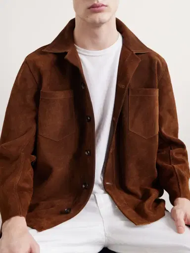 BODE Suede Overshirt - Men | Thumbnail 5 BODE Suede Overshirt - Men | Thumbnail 5