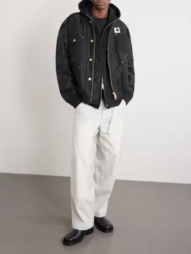 Sacai Carhart WIP Padded Shell and Cotton-Twill Bomber Jacket - Men | Thumbnail 2 Sacai Carhart WIP Padded Shell and Cotton-Twill Bomber Jacket - Men | Thumbnail 2