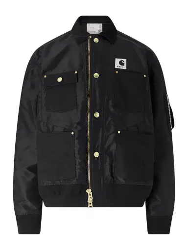 Sacai Carhart WIP Padded Shell and Cotton-Twill Bomber Jacket - Men | Thumbnail 1 Sacai Carhart WIP Padded Shell and Cotton-Twill Bomber Jacket - Men | Thumbnail 1