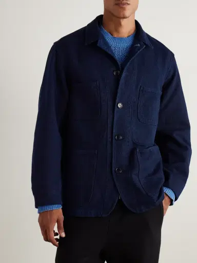 Blue Blue Japan Sashiko Cotton Jacket - Men | Thumbnail 3 Blue Blue Japan Sashiko Cotton Jacket - Men | Thumbnail 3