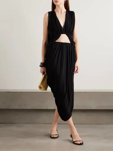 ESSE Studios Solina Cape-effect Draped Satin-jersey Top | Thumbnail 2 ESSE Studios Solina Cape-effect Draped Satin-jersey Top | Thumbnail 2
