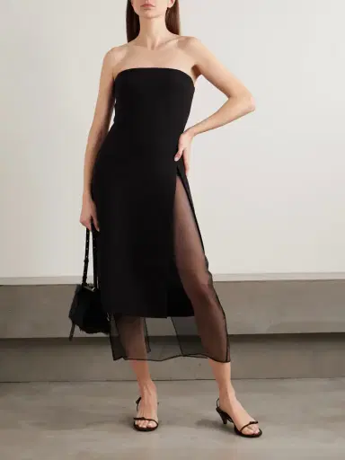ESSE Studios Portia Strapless Draped Crepe Midi Dress | Thumbnail 2 ESSE Studios Portia Strapless Draped Crepe Midi Dress | Thumbnail 2