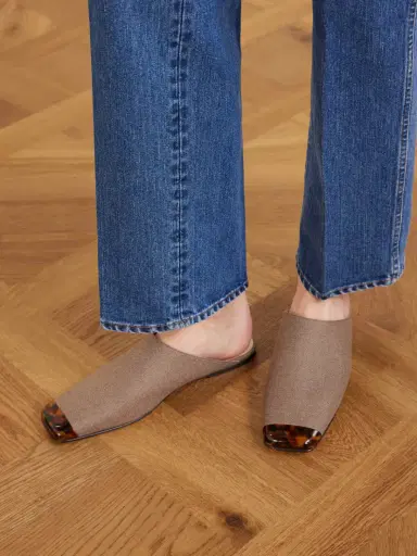 Loro Piana Alba Embellished Cashmere And Silk-blend Hopsack Slippers | Thumbnail 2 Loro Piana Alba Embellished Cashmere And Silk-blend Hopsack Slippers | Thumbnail 2