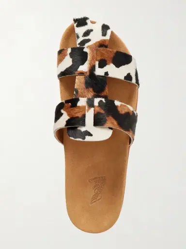 Ancient Greek Sandals Skafi Cow-print Calf Hair Sandals | Thumbnail 6 Ancient Greek Sandals Skafi Cow-print Calf Hair Sandals | Thumbnail 6