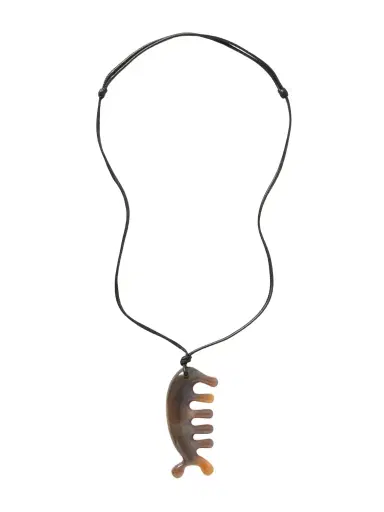 Lemaire Beluga Gua Sha Aragonite Cord Necklace | Thumbnail 1 Lemaire Beluga Gua Sha Aragonite Cord Necklace | Thumbnail 1