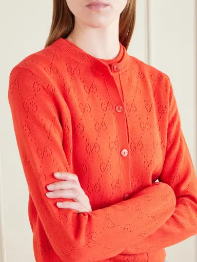 Gucci Perforated Silk-blend Cardigan | Thumbnail 5 Gucci Perforated Silk-blend Cardigan | Thumbnail 5