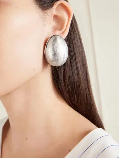 Jacquemus Les Boucles Raisin Silver-tone Earrings | Thumbnail 2 Jacquemus Les Boucles Raisin Silver-tone Earrings | Thumbnail 2