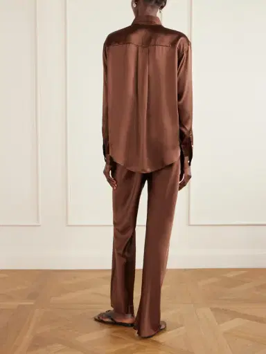 Comme Si La Classica Silk-charmeuse Shirt | Thumbnail 4 Comme Si La Classica Silk-charmeuse Shirt | Thumbnail 4