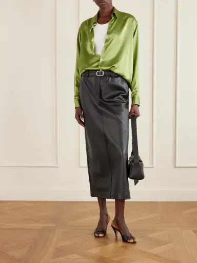 Comme Si La Classica Silk-charmeuse Shirt | Thumbnail 3 Comme Si La Classica Silk-charmeuse Shirt | Thumbnail 3