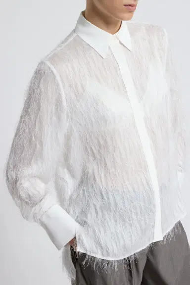 PESERICO Fringe Collared Blouse | Thumbnail 4 PESERICO Fringe Collared Blouse | Thumbnail 4