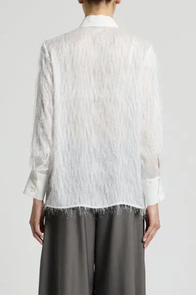 PESERICO Fringe Collared Blouse | Thumbnail 5 PESERICO Fringe Collared Blouse | Thumbnail 5