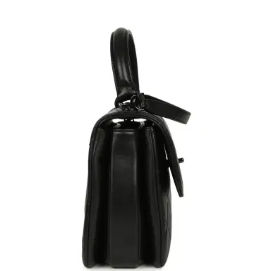Chanel Chanel Medium Trendy CC Top Handle Flap So Bag Black Lambskin Black Hardware | Thumbnail 3 Chanel Chanel Medium Trendy CC Top Handle Flap So Bag Black Lambskin Black Hardware | Thumbnail 3