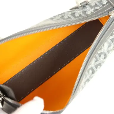 goyard Goyard Goyardine Canvas Bonbonnière Bag Grey Chevroches Calfskin Palladium Hardware | Thumbnail 8 goyard Goyard Goyardine Canvas Bonbonnière Bag Grey Chevroches Calfskin Palladium Hardware | Thumbnail 8