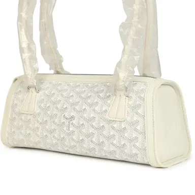 goyard Goyard Goyardine Canvas Bonbonnière Bag White Chevroches Calfskin Palladium Hardware | Thumbnail 3 goyard Goyard Goyardine Canvas Bonbonnière Bag White Chevroches Calfskin Palladium Hardware | Thumbnail 3