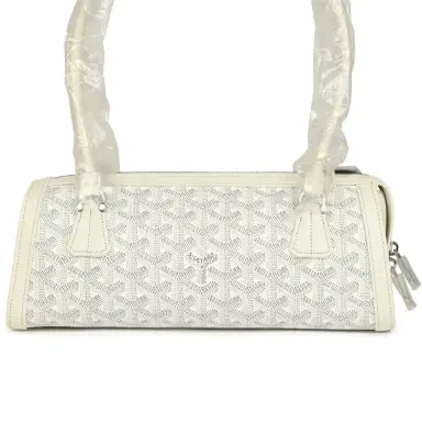 goyard Goyard Goyardine Canvas Bonbonnière Bag White Chevroches Calfskin Palladium Hardware | Thumbnail 6 goyard Goyard Goyardine Canvas Bonbonnière Bag White Chevroches Calfskin Palladium Hardware | Thumbnail 6