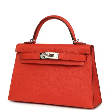 HERMÈS Hermes Kelly Sellier 20 Capucine Epsom Palladium Hardware | Thumbnail 5 HERMÈS Hermes Kelly Sellier 20 Capucine Epsom Palladium Hardware | Thumbnail 5