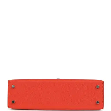 HERMÈS Hermes Kelly Sellier 20 Capucine Epsom Palladium Hardware | Thumbnail 6 HERMÈS Hermes Kelly Sellier 20 Capucine Epsom Palladium Hardware | Thumbnail 6