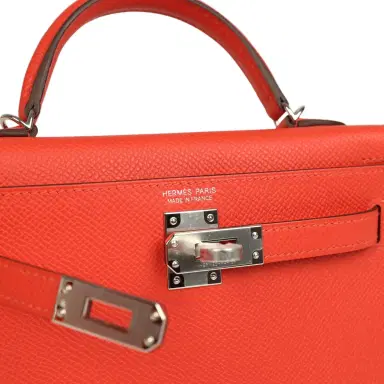 HERMÈS Hermes Kelly Sellier 20 Capucine Epsom Palladium Hardware | Thumbnail 7 HERMÈS Hermes Kelly Sellier 20 Capucine Epsom Palladium Hardware | Thumbnail 7