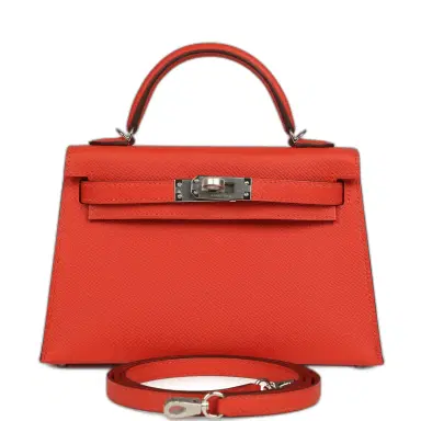 HERMÈS Hermes Kelly Sellier 20 Capucine Epsom Palladium Hardware | Thumbnail 1 HERMÈS Hermes Kelly Sellier 20 Capucine Epsom Palladium Hardware | Thumbnail 1