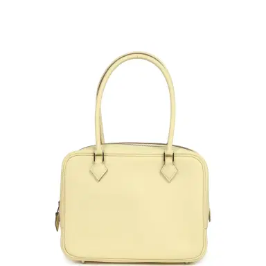 HERMÈS Hermes Mini Plume 21 Bag Jaune Milton Swift Palladium Hardware | Thumbnail 1 HERMÈS Hermes Mini Plume 21 Bag Jaune Milton Swift Palladium Hardware | Thumbnail 1