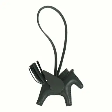 HERMÈS Hermes Rodeo Bag Charm PM Vert Mangrove Milo Lambskin | Thumbnail 2 HERMÈS Hermes Rodeo Bag Charm PM Vert Mangrove Milo Lambskin | Thumbnail 2