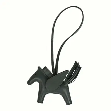 HERMÈS Hermes Rodeo Bag Charm PM Vert Mangrove Milo Lambskin | Thumbnail 1 HERMÈS Hermes Rodeo Bag Charm PM Vert Mangrove Milo Lambskin | Thumbnail 1