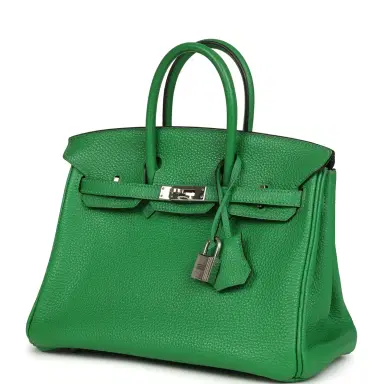 HERMÈS Pre-owned Hermes Birkin 25 Bambou Togo Palladium Hardware | Thumbnail 5 HERMÈS Pre-owned Hermes Birkin 25 Bambou Togo Palladium Hardware | Thumbnail 5