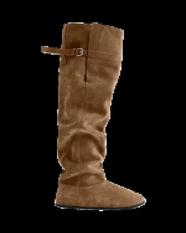 CHRISTEN Big Shearling-Lined Suede Over-the-Knee Boots | Thumbnail 2 CHRISTEN Big Shearling-Lined Suede Over-the-Knee Boots | Thumbnail 2