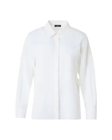 Akris Geometric Paneled Cotton Button-Down Shirt | Thumbnail 1 Akris Geometric Paneled Cotton Button-Down Shirt | Thumbnail 1