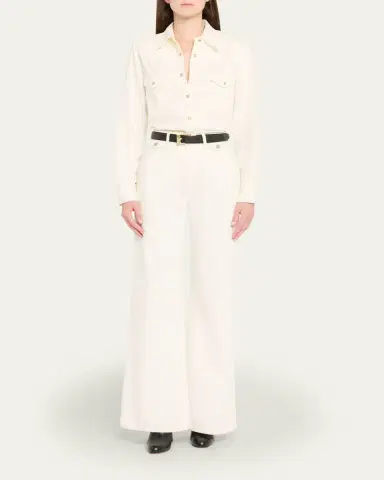 Nili Lotan Travis Pearly-Snap Western Shirt | Thumbnail 2 Nili Lotan Travis Pearly-Snap Western Shirt | Thumbnail 2