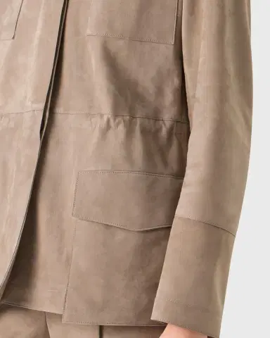 Akris Chianti Suede Utility Jacket | Thumbnail 9 Akris Chianti Suede Utility Jacket | Thumbnail 9