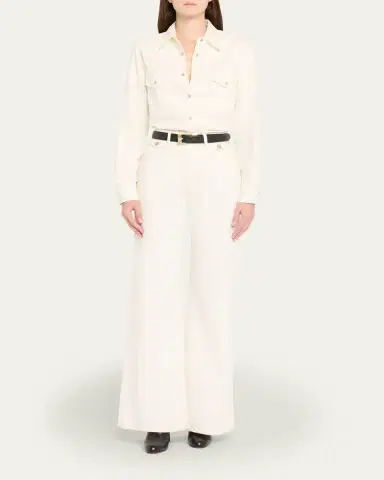 Nili Lotan Edira High-Rise Wide-Leg Jeans | Thumbnail 2 Nili Lotan Edira High-Rise Wide-Leg Jeans | Thumbnail 2