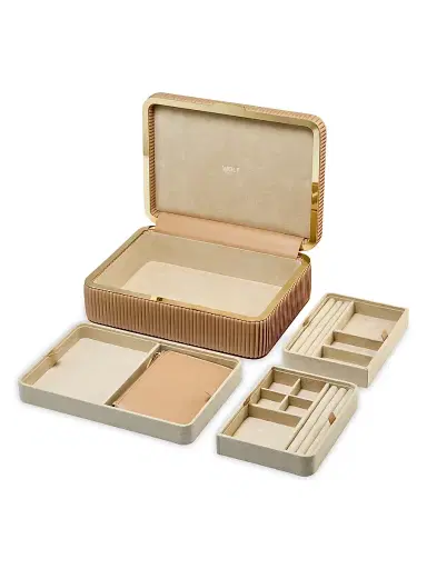 WOLF Bella Jewelry Box - Mocha Large | Thumbnail 5 WOLF Bella Jewelry Box - Mocha Large | Thumbnail 5