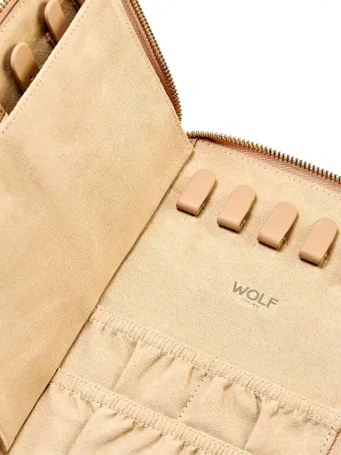 WOLF Bella Faux-Leather Jewelry Portfolio - Mocha | Thumbnail 10 WOLF Bella Faux-Leather Jewelry Portfolio - Mocha | Thumbnail 10