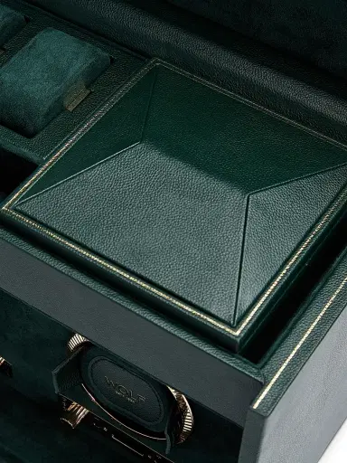 Wolf British Racing Green Double Watch Winder | Thumbnail 6 Wolf British Racing Green Double Watch Winder | Thumbnail 6