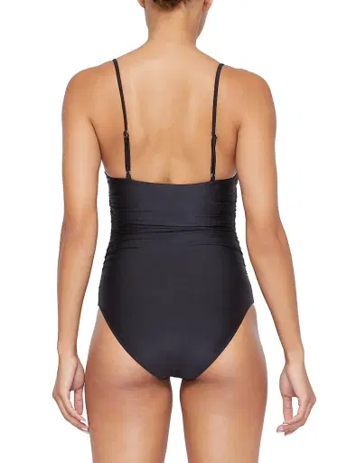 Simkhai Women's Laine Underwire Ruched One-Piece Swimsuit - Black - Size XS | Thumbnail 5 Simkhai Women's Laine Underwire Ruched One-Piece Swimsuit - Black - Size XS | Thumbnail 5