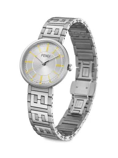 Fendi Timepieces Men's Forever Fendi Sterling Silver Bracelet Watch - Silver Multi | Thumbnail 2 Fendi Timepieces Men's Forever Fendi Sterling Silver Bracelet Watch - Silver Multi | Thumbnail 2