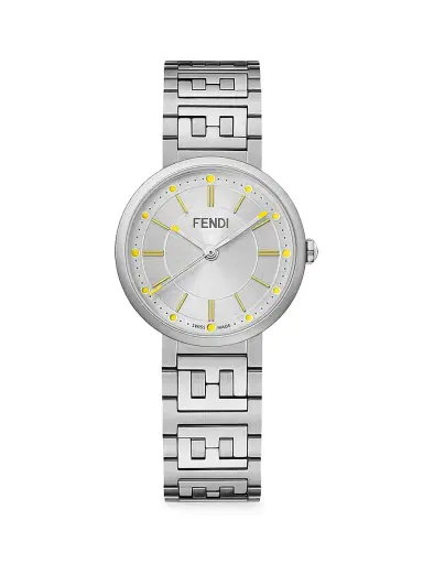 Fendi Timepieces Men's Forever Fendi Sterling Silver Bracelet Watch - Silver Multi | Thumbnail 1 Fendi Timepieces Men's Forever Fendi Sterling Silver Bracelet Watch - Silver Multi | Thumbnail 1