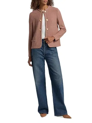 Misook Women's Braid-Trim Knit Jacket | Thumbnail 2 Misook Women's Braid-Trim Knit Jacket | Thumbnail 2