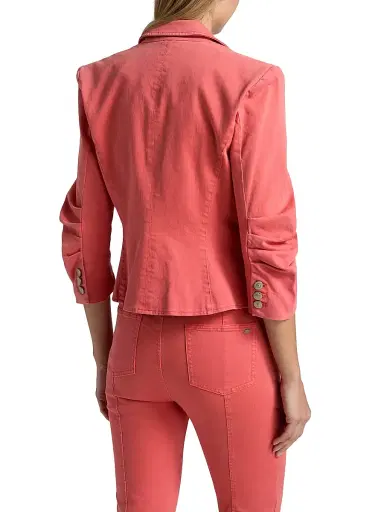 Cinq à Sept Women's Le Petit Khloe Denim Single-Breasted Blazer - Bisou | Thumbnail 5 Cinq à Sept Women's Le Petit Khloe Denim Single-Breasted Blazer - Bisou | Thumbnail 5