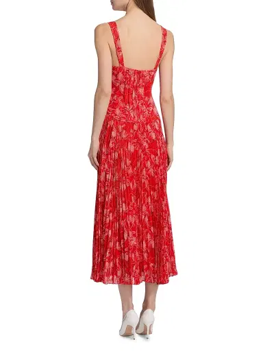 Cinq à Sept Women's Pascual Botanical Floral Midi-Dress - Bisou Multi | Thumbnail 5 Cinq à Sept Women's Pascual Botanical Floral Midi-Dress - Bisou Multi | Thumbnail 5