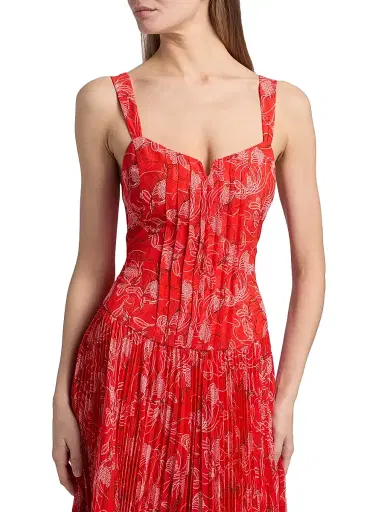 Cinq à Sept Women's Pascual Botanical Floral Midi-Dress - Bisou Multi | Thumbnail 6 Cinq à Sept Women's Pascual Botanical Floral Midi-Dress - Bisou Multi | Thumbnail 6