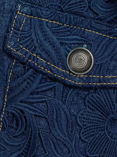 Cinq à Sept Women's Cortland Denim Button-Front Minidress - Navy | Thumbnail 7 Cinq à Sept Women's Cortland Denim Button-Front Minidress - Navy | Thumbnail 7