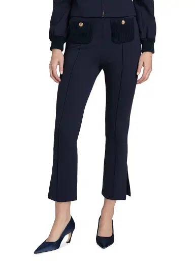 Cinq à Sept Women's Paulette Crop Pants - Navy | Thumbnail 3 Cinq à Sept Women's Paulette Crop Pants - Navy | Thumbnail 3