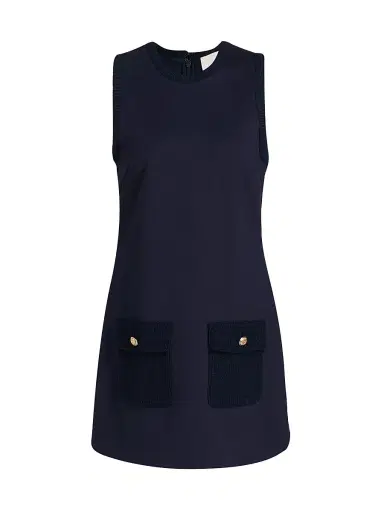 Cinq à Sept Women's Paulette Sleeveless Sheath Minidress - Navy | Thumbnail 1 Cinq à Sept Women's Paulette Sleeveless Sheath Minidress - Navy | Thumbnail 1